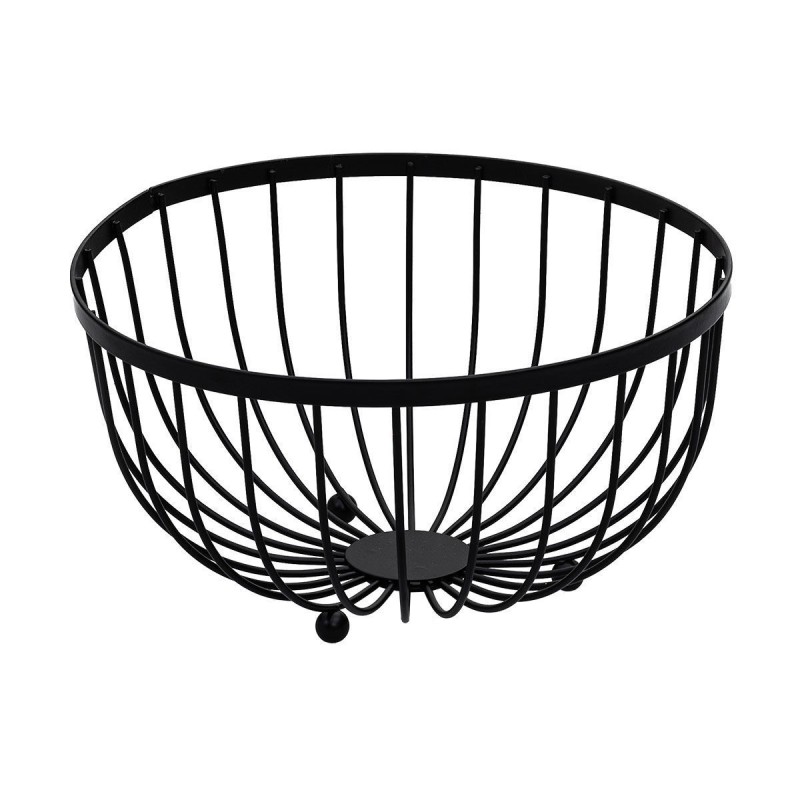 Estia ESTIA ΦΡΟΥΤΙΕΡΑ ΜΕΤΑΛΛΙΚΗ 25x13cm ΜΑΥΡΗ