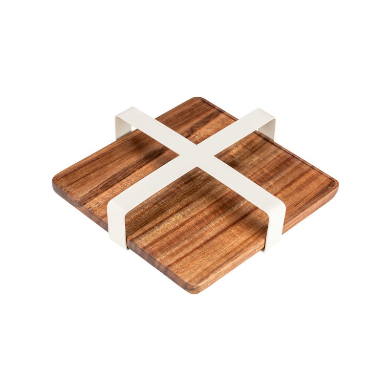 Estia ESTIA ΧΑΡΤΟΠΕΤΣΕΤΟΘΗΚΗ ΤΕΤΡΑΓΩΝΗ ALLURE ΜΕΤΑΛΛΙΚΗ IVORY