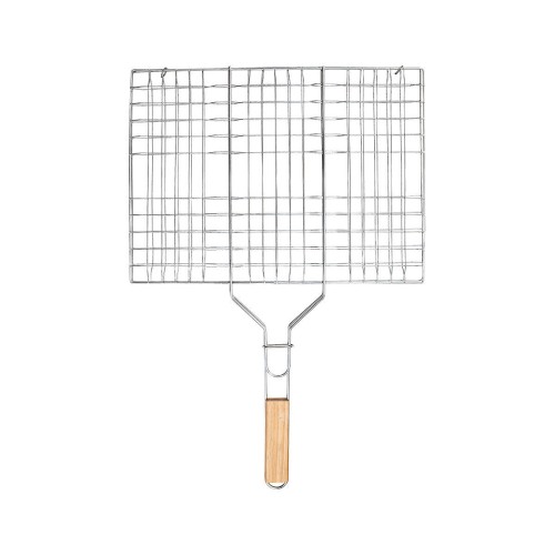 Estia ESTIA ΣΧΑΡΑ ΨΗΣΙΜΑΤΟΣ BARBEQUE ΜΕΤΑΛΛΙΚΗ 49x30cm ΜΕ ΞΥΛΙΝΗ ΛΑΒΗ