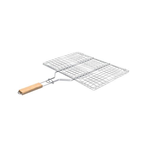 Estia ESTIA ΣΧΑΡΑ ΨΗΣΙΜΑΤΟΣ BARBEQUE ΜΕΤΑΛΛΙΚΗ 49x30cm ΜΕ ΞΥΛΙΝΗ ΛΑΒΗ