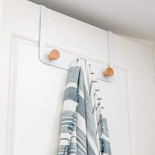 Estia ESTIA ΚΡΕΜΑΣΤΡΑ ΠΟΡΤΑΣ ΠΕΝΤΑΠΛΗ ΜΕΤΑΛΛΙΚΗ ΛΕΥΚΗ