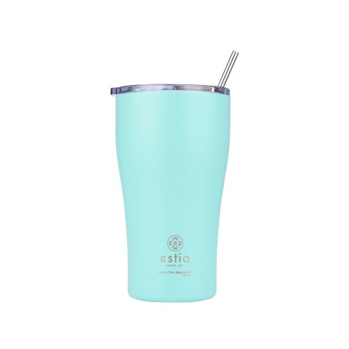 Estia ESTIA ΘΕΡΜΟΣ COFFEE MUG SAVE THE AEGEAN 500ml BERMUDA GREEN