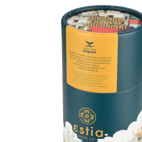 Estia ESTIA ΘΕΡΜΟΣ TRAVEL FLASK SAVE THE AEGEAN 500ml URBAN MYTHOS