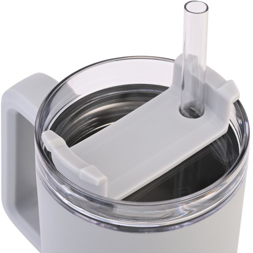 Estia Θερμός Straw Tumbler HOMELY  900ml Pebble Gray