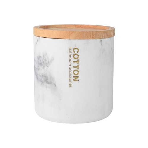Estia Δοχείο για βαμβάκι MARBLE