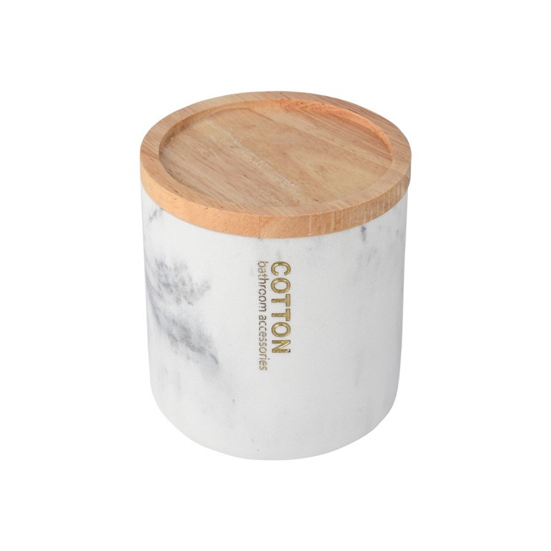 Estia Δοχείο για βαμβάκι MARBLE