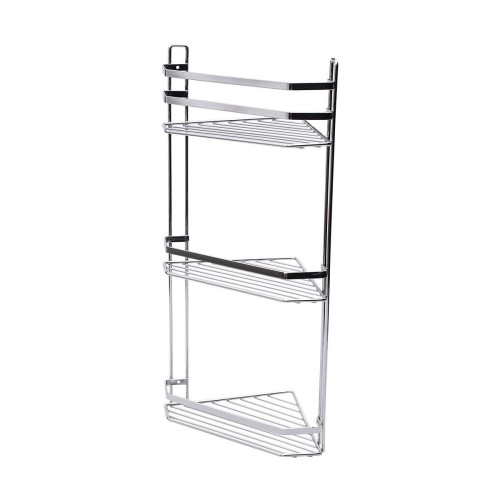 Estia ESTIA ΕΤΑΖΕΡΑ ELEGANT ΜΕΤΑΛΛΙΚΗ ΓΩΝΙΑΚΗ 3 ΘΕΣΕΩΝ 54x28x18cm ΧΡΩΜΙΟΥ