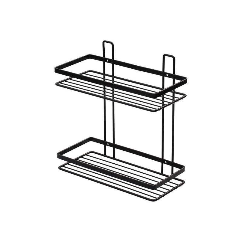 Estia ESTIA ΕΤΑΖΕΡΑ ELEGANT ΜΕΤΑΛΛΙΚΗ ΙΣΙΑ 2 ΘΕΣΕΩΝ 27x25x12.5cm ΜΑΥΡΗ
