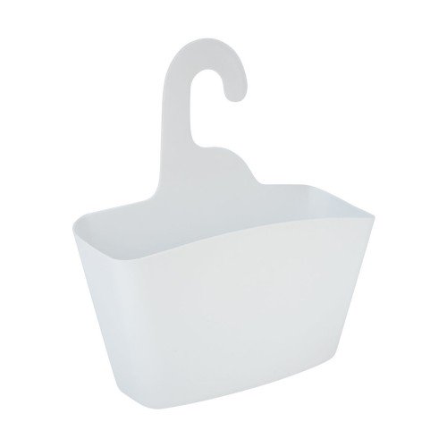 Estia Θήκη οργάνωσης μπάνιου κρεμαστή 24x7x25cm Λευκή