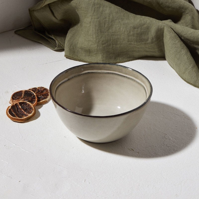 Estia ESTIA ΜΠΟΛ DELINE STONEWARE 15cm DOVE