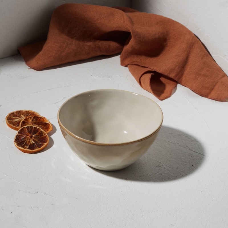 Estia ESTIA ΜΠΟΛ VIGNETTE STONEWARE 15cm IVORY