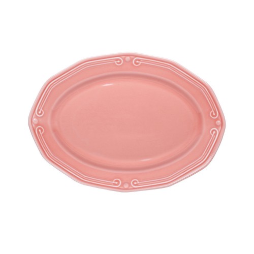 Estia ESTIA ΠΙΑΤΕΛΑ ΟΒΑΛ ATHÉNÉE ΠΟΡΣΕΛΑΝΙΝΗ ΑΝΑΓΛΥΦΗ 36cm ROSE