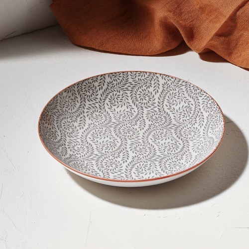 Estia ESTIA ΠΙΑΤΟ ΒΑΘΥ VINES ΠΟΡΣΕΛΑΝΙΝΟ 21cm