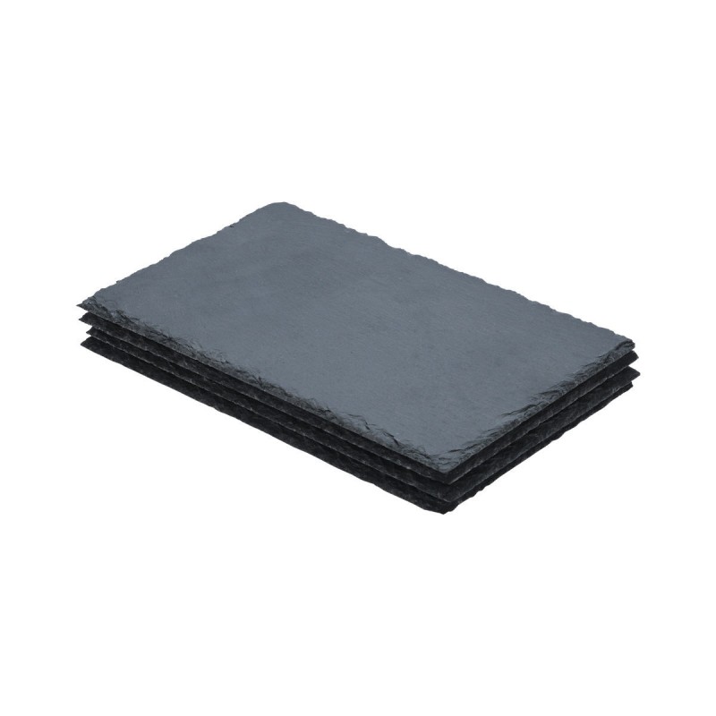 Estia Πλατώ σερβιρίσματος σχιστόλιθου 22x14cm Σετ 4 Τεμ.