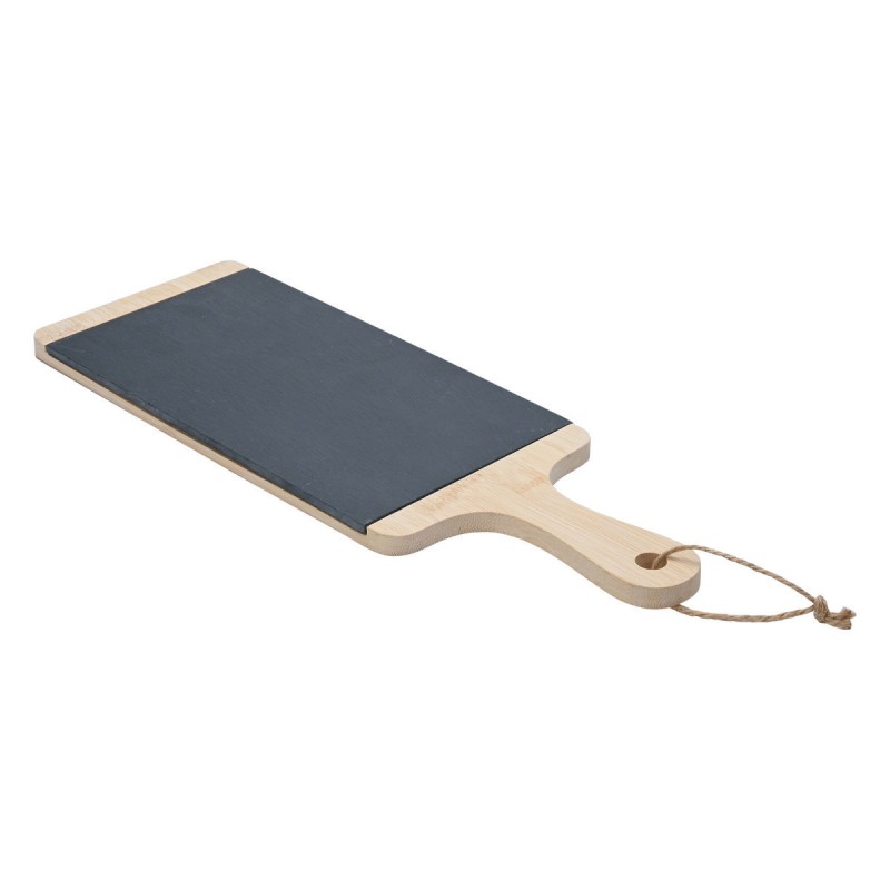 Estia ESTIA ΠΛΑΤΩ ΣΕΡΒΙΡΙΣΜΑΤΟΣ ΣΧΙΣΤΟΛΙΘΟΥ ΜΕ ΞΥΛΙΝΗ ΒΑΣΗ 45x15cm