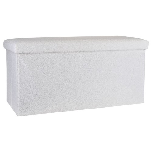 Estia Σκαμπό Cube Tedy με αποθηκευτικό χώρο Λεύκο