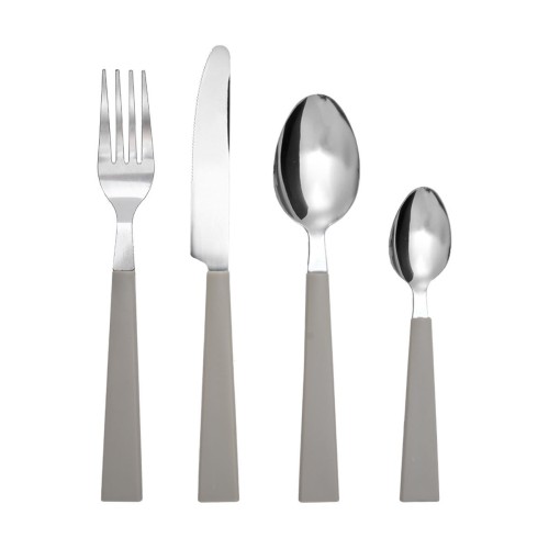 Estia Σετ μαχαιροπίρουνα Homely ανοξείδωτο ατσάλι με Μπέζ λαβή 18/0 24 Τεμ.