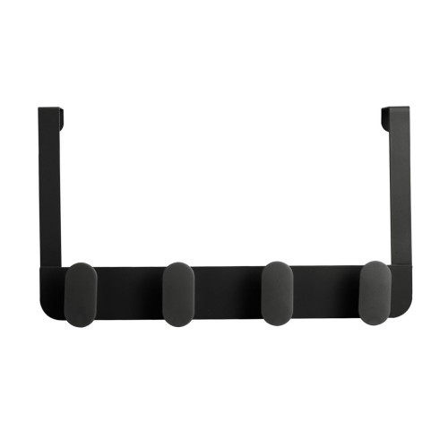 Estia Κρεμάστρα πόρτας μεταλλική 4 θέσεων Μαύρη