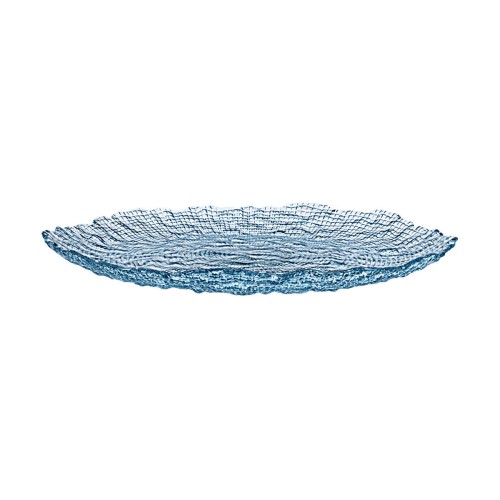 Estia ESTIA ΔΙΣΚΟΣ ΣΕΡΒΙΡΙΣΜΑΤΟΣ ROCHE ΓΥΑΛΙΝΟΣ 32x2.9cm ΜΠΛΕ