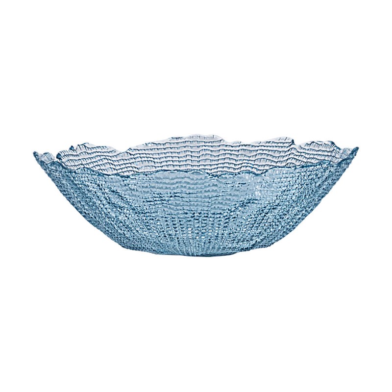 Estia ESTIA ΣΑΛΑΤΙΕΡΑ ROCHE ΓΥΑΛΙΝΗ 27.5x8cm ΜΠΛΕ