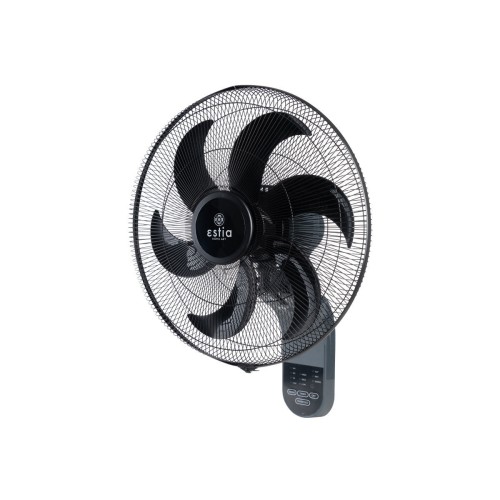 Estia ESTIA ΑΝΕΜΙΣΤΗΡΑΣ ΕΠΙΤΟΙΧΙΟΣ BOW 45cm 75w ΜΑΥΡΟΣ ΜΕ ΜΕ ΤΗΛΕΧΕΙΡΙΣΤΗΡΙΟ	