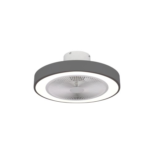 Estia ESTIA ΑΝΕΜΙΣΤΗΡΑΣ ΟΡΟΦΗΣ HALO FLOW 50cm 15w ΜΕ CCT LED ΦΩΤΙΣΜΟ 45W & ΤΗΛΕΧΕΙΡΙΣΤΗΡΙΟ ΓΚΡΙ