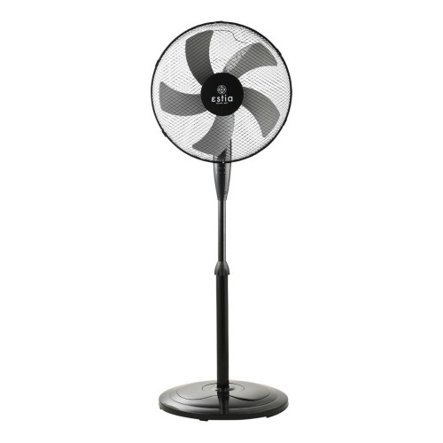 Estia ESTIA ΑΝΕΜΙΣΤΗΡΑΣ ΣΤΑΝΤ ΕΠΙΔΑΠΕΔΙΟΣ AEROPULSE 40cm 50w ΜΕ ΣΤΡΟΓΓYΛΗ ΒΑΣΗ ΒΑΡΕΩΣ ΤΥΠΟΥ ΜΑΥΡΟΣ