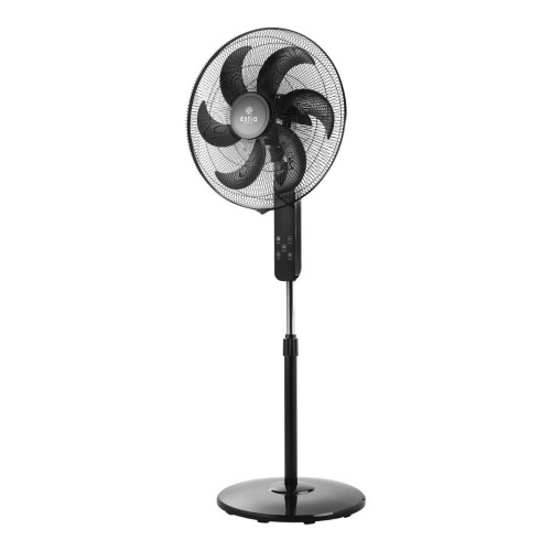 Estia ESTIA ΑΝΕΜΙΣΤΗΡΑΣ ΣΤΑΝΤ ΕΠΙΔΑΠΕΔΙΟΣ BOW 45cm 75w ΜΑΥΡΟΣ ΜΕ ΤΗΛΕΧΕΙΡΙΣΤΗΡΙΟ