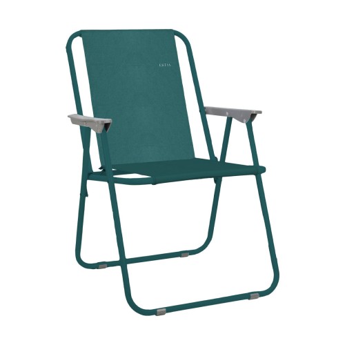 Estia ESTIA ΚΑΡΕΚΛΑ ΘΑΛΑΣΣΗΣ TEAL GREEN ΑΝΑΔΙΠΛΟΥΜΕΝΗ ΥΦΑΣΜΑΤΙΝΗ 52x44x75cm