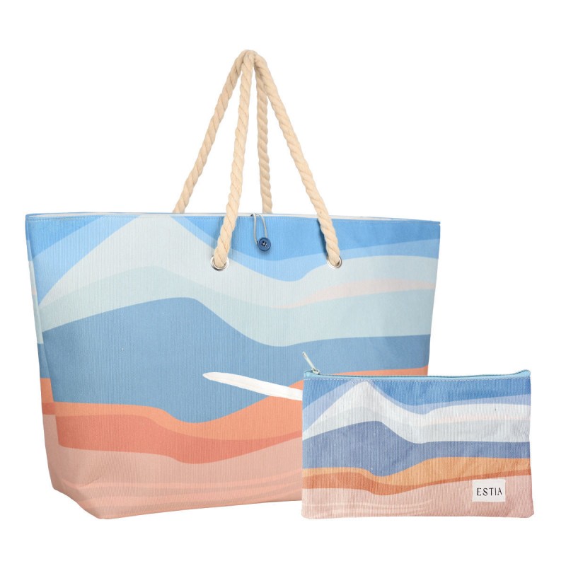 Estia ESTIA ΤΣΑΝΤΑ ΘΑΛΑΣΣΗΣ SERENE SHORES 63x20x36cm ΜΕ ΤΣΑΝΤΑΚΙ