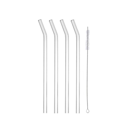 Estia ESTIA ΚΑΛΑΜΑΚΙΑ ΓΥΑΛΙΝΑ ΜΕ ΒΟΥΡΤΣΑΚΙ ΣΕΤ 4 ΤΕΜ. ΔΙΑΦΑΝΑ