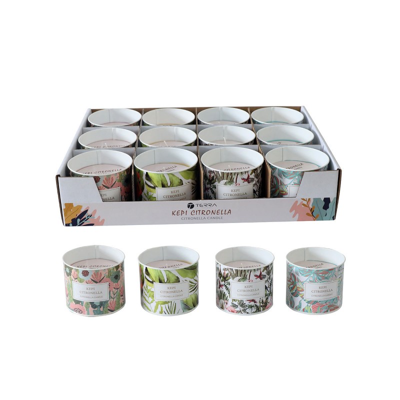 Estia ESTIA ΚΕΡΙ CITRONELLA ΣΕ ΜΕΤΑΛΛΙΚΟ ΔΟΧΕΙΟ 140gr ΑΣΟΡΤΙ