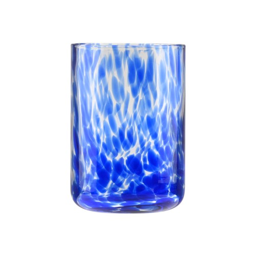 Estia ESTIA ΠΟΤΗΡΙ ΝΕΡΟΥ ΧΑΜΗΛΟ COLORBURST ΓΥΑΛΙΝΟ 360ml ΜΠΛΕ ΣΕΤ 6ΤΕΜ.