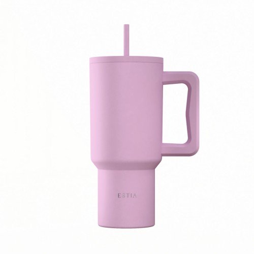 Estia ESTIA ΘΕΡΜΟΣ STRAW TUMBLER XL SAVE THE AEGEAN 900ml LAVENDER