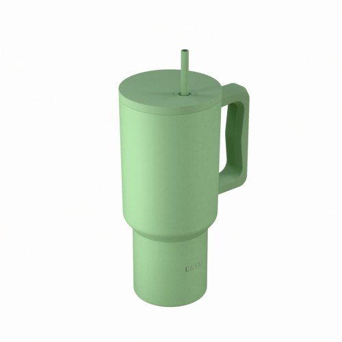 Estia ESTIA ΘΕΡΜΟΣ STRAW TUMBLER XL SAVE THE AEGEAN 900ml PINE