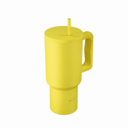 Estia ESTIA ΘΕΡΜΟΣ STRAW TUMBLER XL SAVE THE AEGEAN 900ml SUNBEAM
