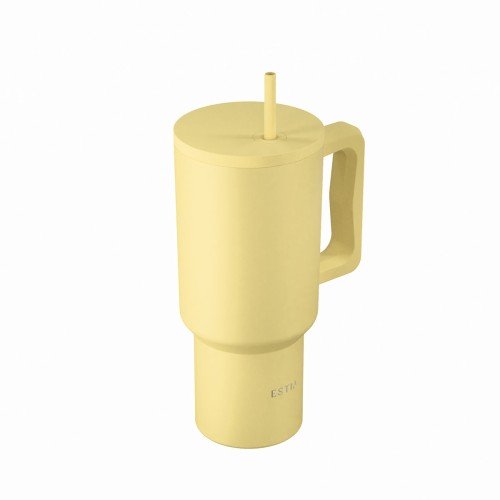 Estia ESTIA ΘΕΡΜΟΣ STRAW TUMBLER XL SAVE THE AEGEAN 900ml SUNBEAM