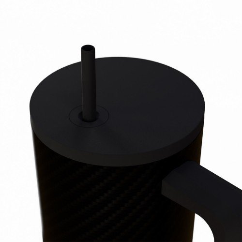 Estia ESTIA ΘΕΡΜΟΣ STRAW TUMBLER XL SAVE THE AEGEAN 900ml CARBON FIBRE