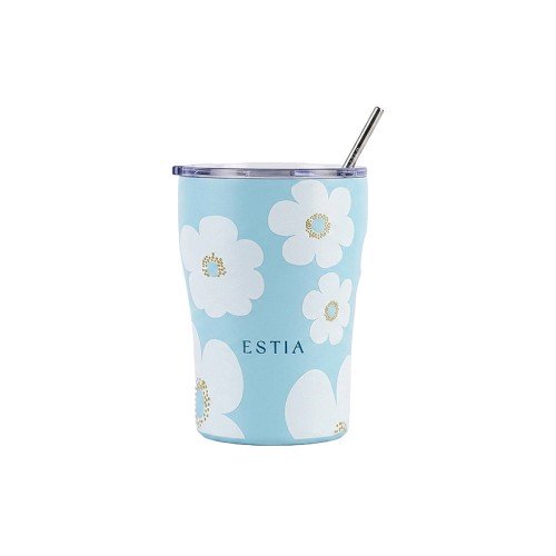 Estia ESTIA ΘΕΡΜΟΣ COFFEE MUG SAVE THE AEGEAN 350ml BLUE DAISY