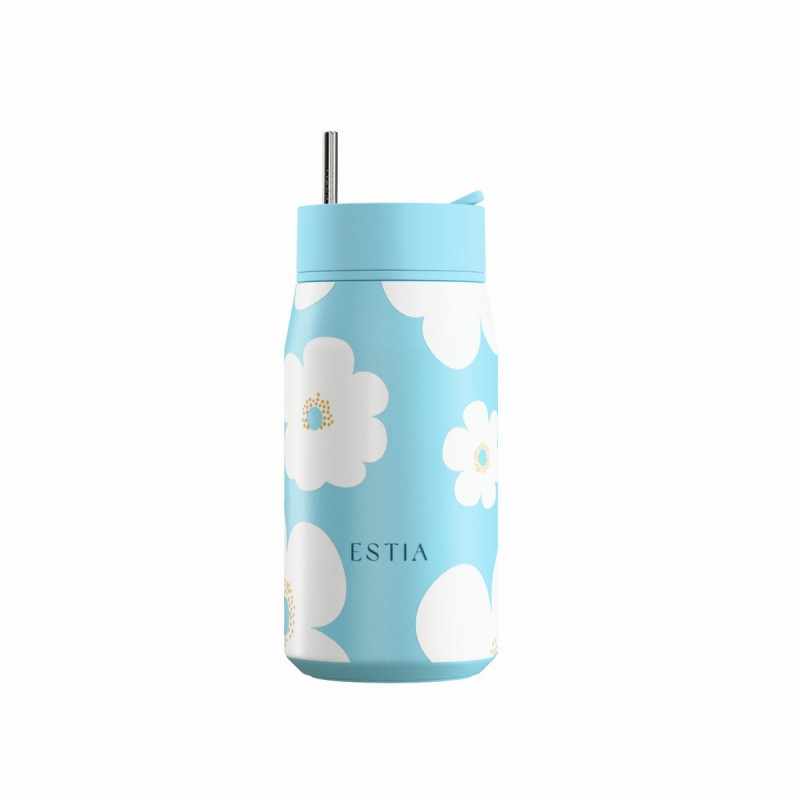 Estia ESTIA ΘΕΡΜΟΣ LENS SAVE THE AEGEAN 360ml BLUE DAISY