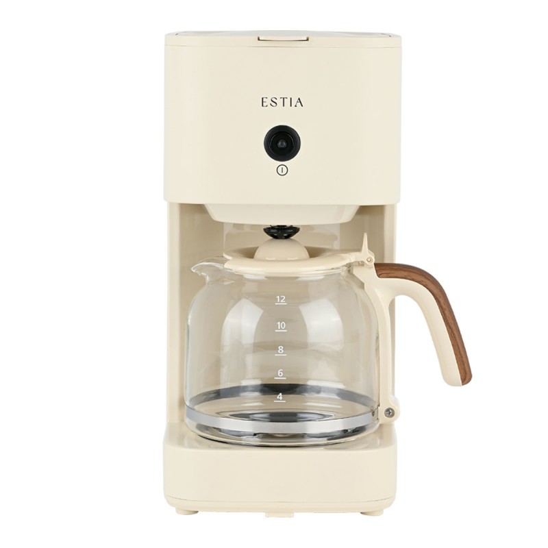 Estia ESTIA ΚΑΦΕΤΙΕΡΑ ΦΙΛΤΡΟΥ PURE CREAM 900W ΜΕ ΓΥΑΛΙΝΗ ΚΑΝΑΤΑ 1.5lt ΚΡΕΜ