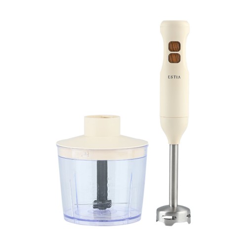 Estia ESTIA ΡΑΒΔΟΜΠΛΕΝΤΕΡ PURE CREAM 600W ΜΕ ΛΕΠΙΔΕΣ ΤΙΤΑΝΙΟΥ & ΔΟΧΕΙΟ 500ml ΚΡΕΜ
