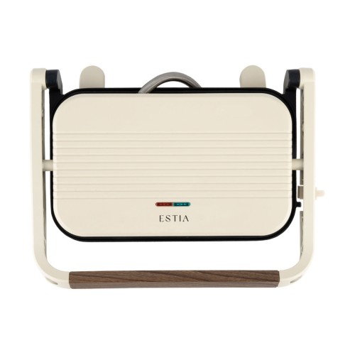 Estia ESTIA ΤΟΣΤΙΕΡΑ PURE CREAM 2 ΘΕΣΕΩΝ 1300W ΜΕ ΑΝΤΙΚΟΛΛΗΤΙΚΕΣ ΠΛΑΚΕΣ ΚΡΕΜ