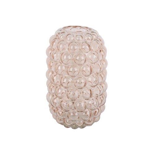 Estia ESTIA ΓΥΑΛΙΝΟ ΔΙΑΚΟΣΜΗΤΙΚΟ ΒΑΖΟ GLOWER BUBBLE ΡΟΖ 29cm