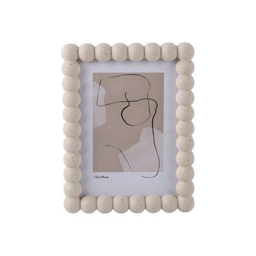 Estia ESTIA ΚΟΡΝΙΖΑ FIBRA ΜΕ ΞΥΛΙΝΟ ΠΛΑΙΣΙΟ ΜΠΕΖ 15.8x2.5x20.4cm
