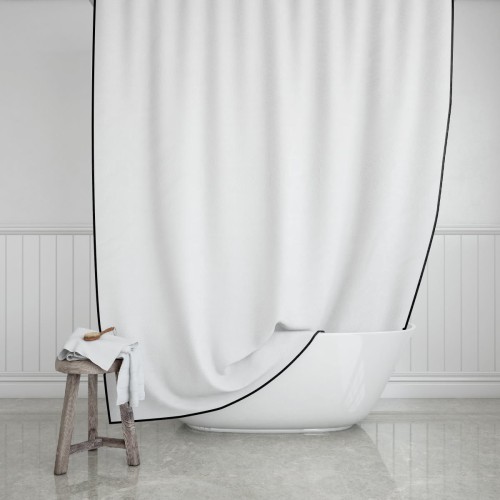 Estia ESTIA ΚΟΥΡΤΙΝΑ ΜΠΑΝΙΟΥ FRAME ΥΦΑΣΜΑΤΙΝΗ 180x200cm