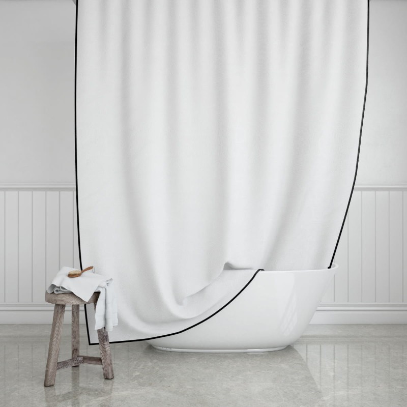 Estia ESTIA ΚΟΥΡΤΙΝΑ ΜΠΑΝΙΟΥ FRAME ΥΦΑΣΜΑΤΙΝΗ 180x200cm