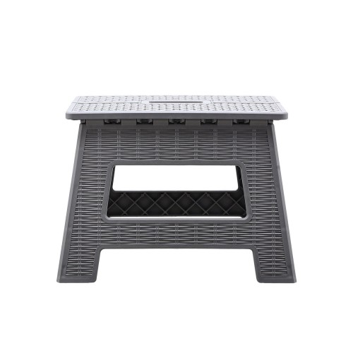 Estia Πλαστικό Σκαμπό Πτυσσόμενο 04-14933 29x22x22cm Γκρι