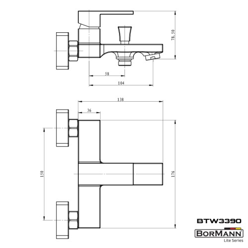 Bormann Μπαταρία Λουτρού Fiona BTW3390