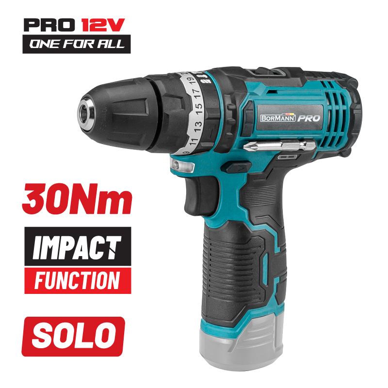 Bormann Δραπανοκατσάβιδο Κρουστικό Μπαταρίας BBP2200 12V Pro (Χωρίς μπαταρία & Φορτιστή)